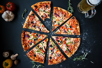 Pizza, slices, food HD wallpaper