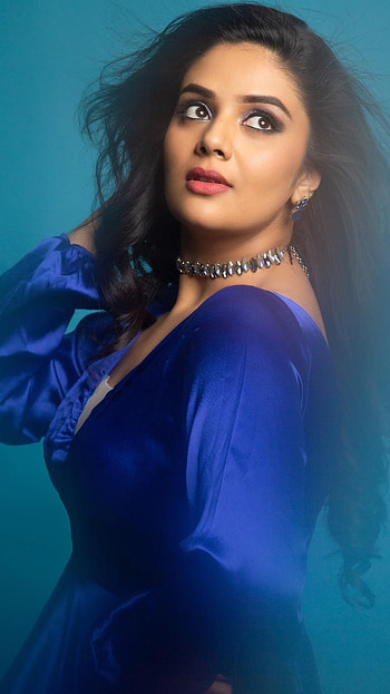 Sreemukhi, telugu actress, anchor HD phone wallpaper