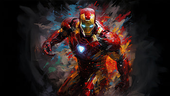Iron Man Saga, iron-man, superheroes, artwork, digital-art, ai, deviantart HD wallpaper