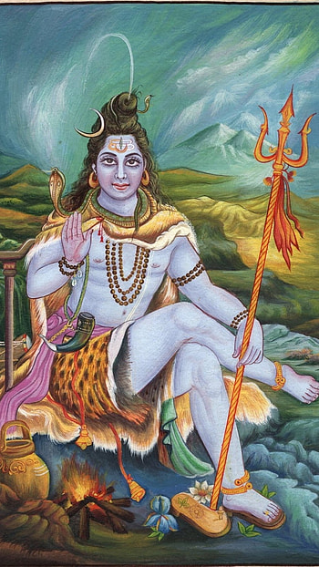 Lord Shiva , Painting HD phone wallpaper