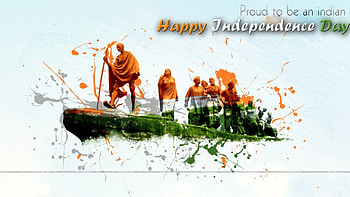 Indian Flag Animation for India Independence Day with HD wallpaper