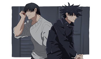 Toji Fushiguro & Megumi Fushiguro, Toji Fushiguro, Megumi Fushiguro, Anime, Jujutsu Kaisen HD wallpaper