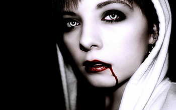 Female vampire , Alluring darkness HD wallpaper