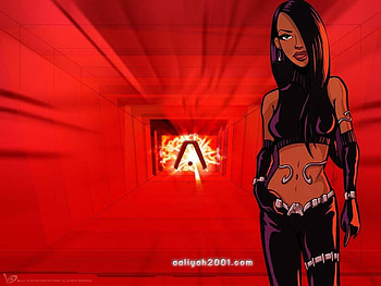 aaliyah, singer, black, dead, red background HD wallpaper