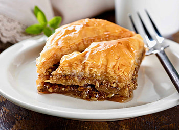 Traditional Greek baklava, Walnuts, Honey, My Greek dish HD wallpaper