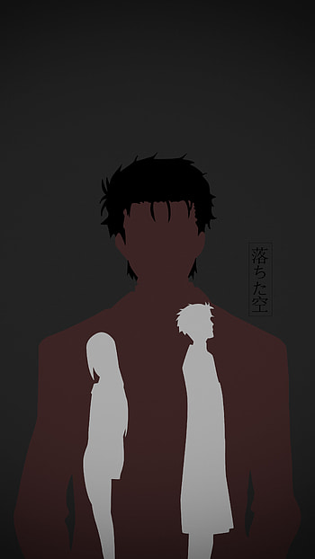 Okabe and makise, aesthetic, minimalistic, simple, steins gate, anime, kurisu HD phone wallpaper