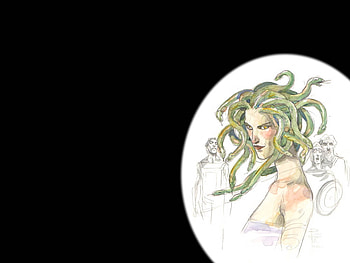 Medusa, comic, fantasy, female HD wallpaper