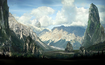 tall mountains , mountains, tall HD wallpaper