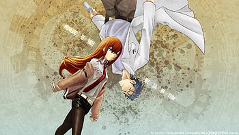 anime, Anime Girls, Steins;Gate, Makise Kurisu, Okabe Rintarou / and Mobile Backgrounds HD wallpaper