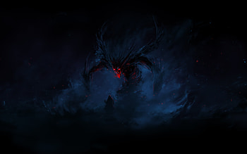 Demon, soul, black, fantasy, art, evil, dark HD wallpaper