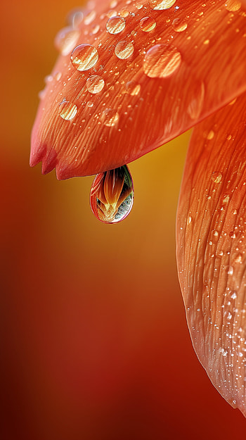 Dewdrop Delight - Nature's Macro, dew drop HD phone wallpaper