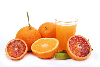 Food, Glass, Grapefruit, White Background, Juice HD wallpaper