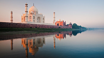 Yamuna River, The Taj Mahal HD wallpaper