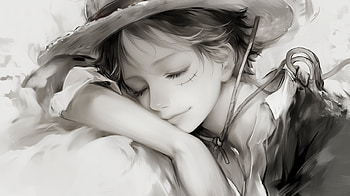 of Anime's Monkey D. Luffy: A Dreamy Moment, Anime, One Piece, Monkey D. Luffy HD wallpaper