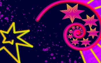 Strange Dream, purple, abstract, colours, stars, dream HD wallpaper