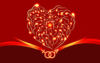 you and me heart, signs, hearts, 3d, love HD wallpaper