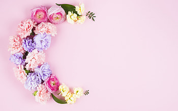 :), pink, moon, pastel, flower, luna, spring HD wallpaper