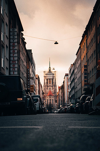 Cities, Cars, City, Building, Road, Street HD phone wallpaper