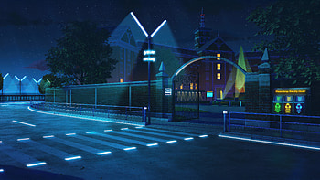 Please Keep The City Clean, buildings, building, street, light, sky, tree, road, artist, artwork, art, digital-art, deviantart HD wallpaper