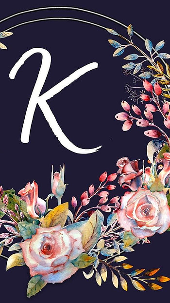 K Name, Beautiful, Flowers Design HD phone wallpaper