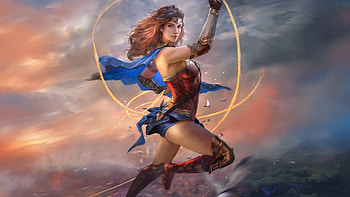 Classic Touch Wonder Woman, wonder-woman, superheroes, artwork, digital-art HD wallpaper