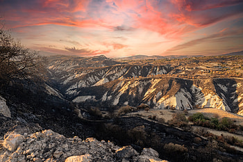 Mountains Nature Sunset Landscape Twilight Sky, mountains, nature, landscape, sky HD wallpaper