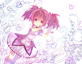 anime girl, madoka, magica, kaname madoka, mahou shoujo HD wallpaper