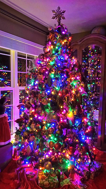 Colorful display, Shimmering ornaments, Festive cheer, Vibrant celebration HD phone wallpaper