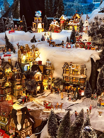 Victorian, Christmas Village HD phone wallpaper