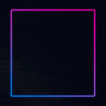 Pink and blue neon frame neon frame on a dark background vector. / Aum. Neon , Blue background , Neon background HD phone wallpaper
