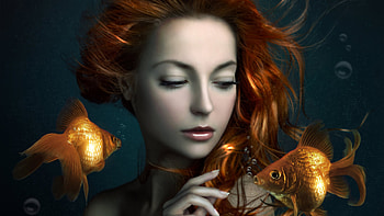 Blossom Face, fantasy-girls, artist, artwork, digital-art, deviantart HD wallpaper
