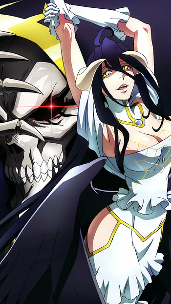 Overlord II, Ainz Ooal Gown, Albedo, Kawaii mobile HD phone wallpaper