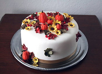 Fall Cake, White, Pumpkins, Fall, Cake, Thanksgiving HD wallpaper