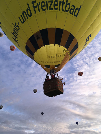 Balloon ride Eifel, Aerial adventure, Sky high thrill, Scenic journey HD phone wallpaper