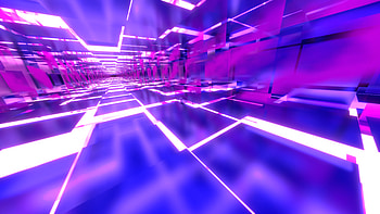 Vivid Purple Glass Tunnels, Ultraviolet, violet, purple, pink, bright, Abstract, 3D, abstract purple HD wallpaper
