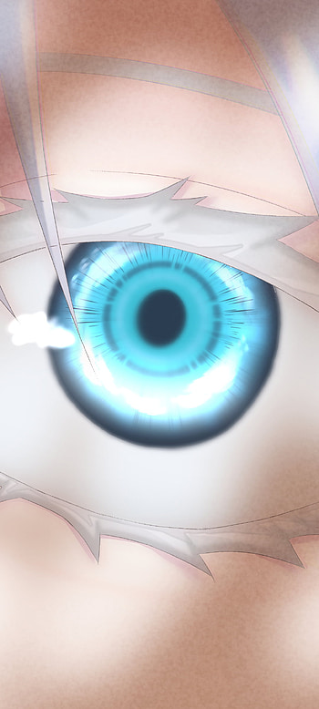 Limitless Blue — Satoru Gojo Anime Eye (Jujutsu Kaisen), eye, Satoru Gojo, Anime, Jujutsu Kaisen, Anime Eyes HD phone wallpaper