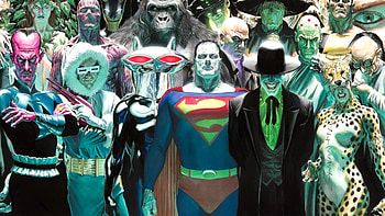DC Super Villains, Lex Luthor, Joker, Captain Cold, Sinestro (DC Comics), Cheetah (DC Comics) HD wallpaper