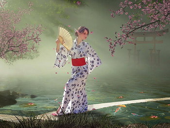 GEISHA dream , Beautiful, Dream, Landscape, Nature, Fantasy, GEISHA HD wallpaper
