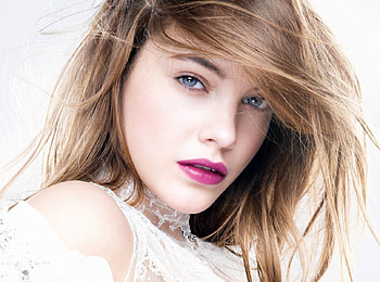 * Blue eyes *, model, blue eyes, Barbara Palvin, eyes, stare, lips HD wallpaper