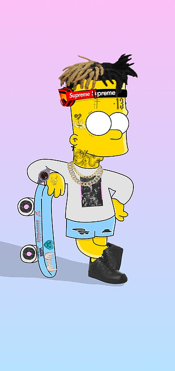 Bart Simpson, art, cartoon HD phone wallpaper