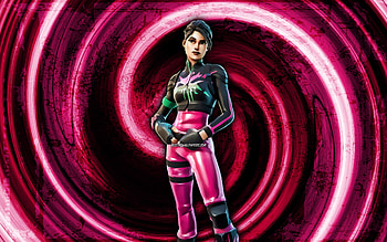 Trinity Trooper, purple grunge background, Fortnite, vortex, Fortnite characters, Trinity Trooper Skin, Fortnite Battle Royale, Trinity Trooper Fortnite HD wallpaper