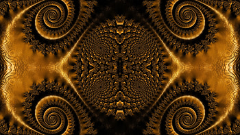 Trippy Psychedelic Fractal, trippy, psychedelic, aesthetic, orange (Color), dark, Abstract, fractal HD wallpaper