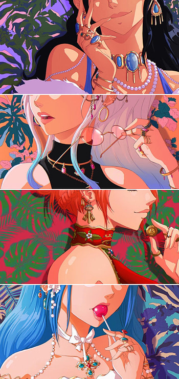 One Piece Girls, Nami, One Piece, Nico Robin, Vivi, Yamato HD phone wallpaper