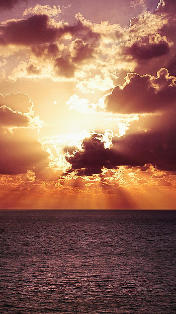 Nature, Sunrise, Evening, Clouds HD phone wallpaper