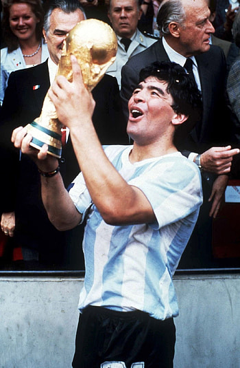 Diego Maradona, Iconic , Sun-kissed legend, Argentina's pride HD phone wallpaper