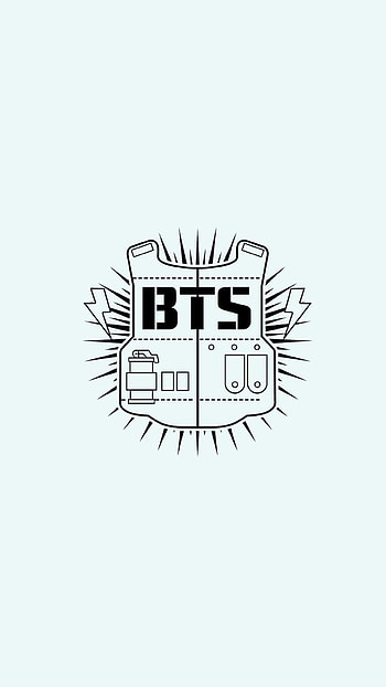 Bts Symbol, White Background HD phone wallpaper