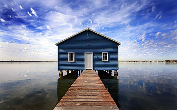 Landscape, Water, Houses, Lakes HD wallpaper
