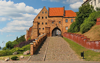 Grudziadz Castle, Poland, road, castle, Poland, gate HD wallpaper