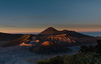 Sunrise, Mount Bromo, volcano, mountains, nature HD wallpaper