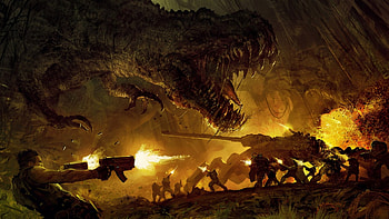 Underworld Battle, army, underworld, battle HD wallpaper